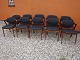 10 kai kristensen chairs in rosewood with new black fabric 5000 m2 showroom