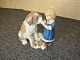 Royal figure girl with dog and its puppies No 361 H: 17 cm in the first sorting 
5000 m2 showroom