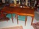 six chairs in teak wood furniture factory Bramminig of super quality table is to 
extract and with a record 5000 m2 showroom