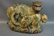 Royal figurine of 2 panthers. 28 * 40 cm.
Designed by Knud Kyhn with sung glaze and in perfect condition. 
5000 m2 showroom.