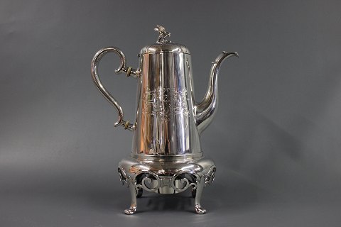 Unique silver coffee pot with matching brazier designed by Anton Michelsen in 
1854 
5000 m2 showroom.