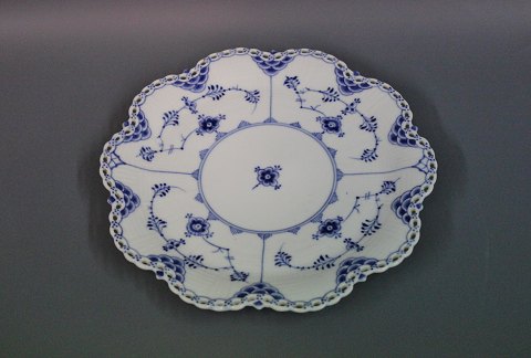 Royal Copenhagen blue fluted half lace dish. 
5000m2 showroom.