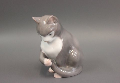 B&G porcelænsfigur, siddende kat, nr. 1553.
5000m2 udstilling.
