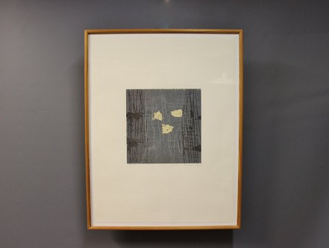 Woodcut in dark colours signed Kehnet Nielsen 2000.
5000m2 showroom.