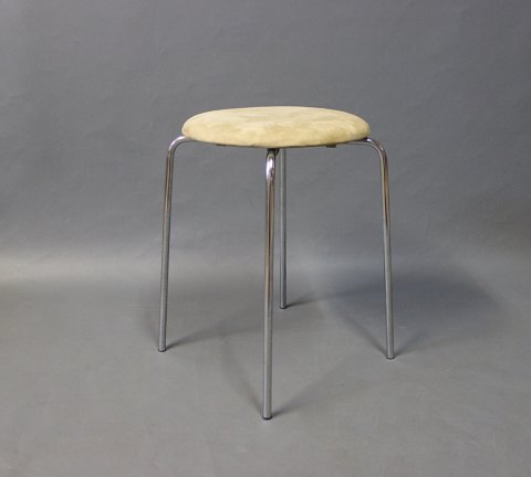 Dot Stool - Suede - Model 3107 - Arne Jacobsen - Fritz Hansen - 1950