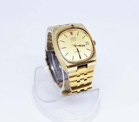 Omega Electronic F300HZ gilded stainless steel men