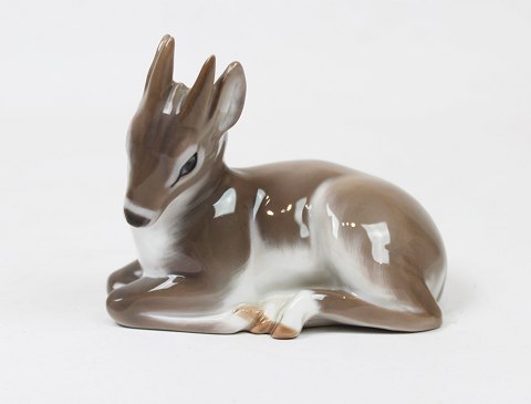 Royal Copenhagen porcelain figure of lying deer, no.: 2648.
5000m2 showroom.