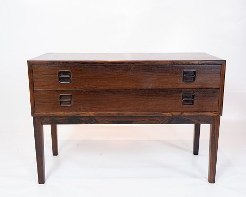 Chest of drawers with 2 drawers - Rosewood - Danish design - 1960