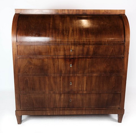 Empire bureau of mahogany with inlaid wood, in great antique condition from the 
1840s.
5000m2 showroom.
