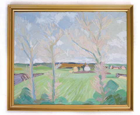 Painting, wood, gold frame, 1930, 55x65
Great condition
