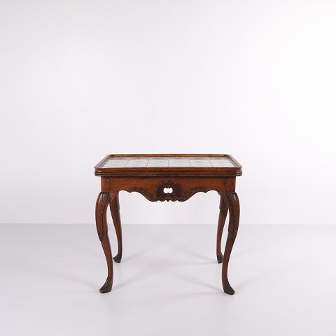 Antique Tile Table - Patinated Oak - Rococo Style - Dutch Tiles - 1780
Great condition
