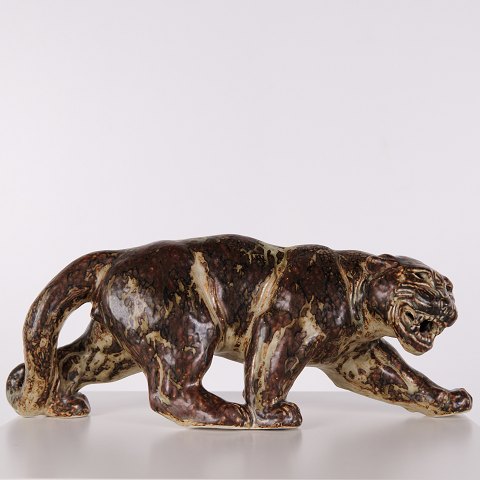 Stoneware Figure – Panther – Model 20283 – Knud Kyhn – Royal Copenhagen