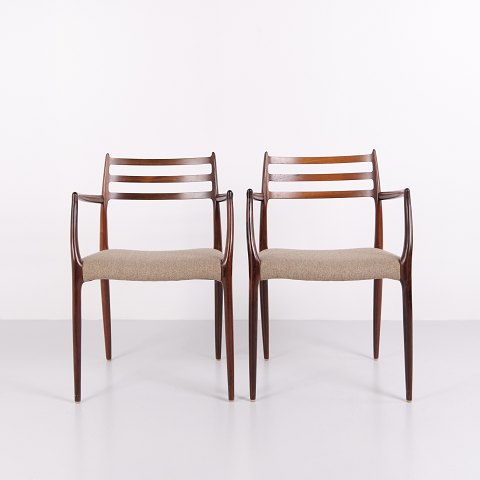Armchairs – Model 62 – Niels Otto Møller – Rosewood – Denmark – 1962