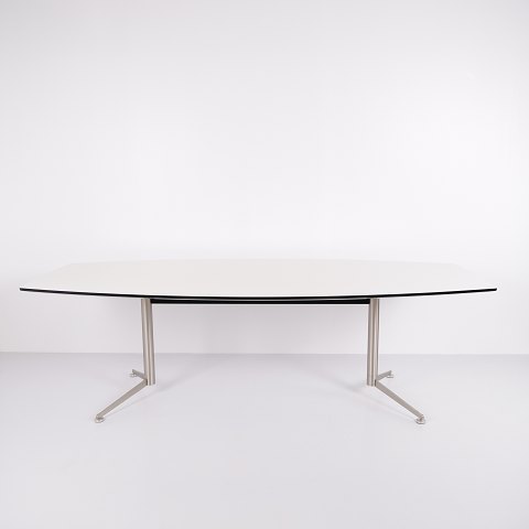 Paustian Conference Table Model SP64 Spinal in White Laminate, Danish Design