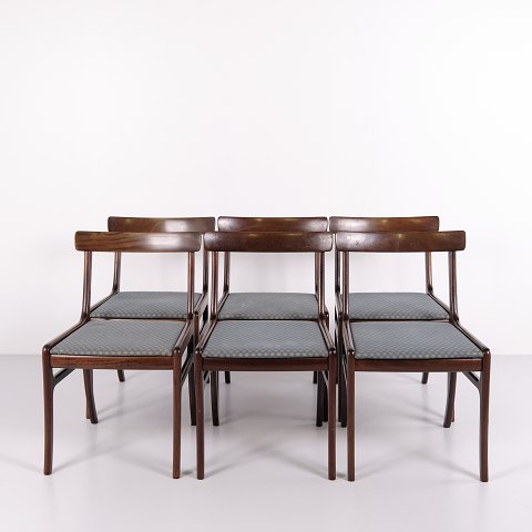 Ole Wanscher Rungstedlund Dining Chairs by Poul Jeppesen, Set of 6, Danish Design 1950s