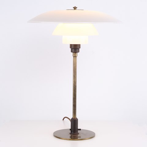 Poul Henningsen Table Lamp Model PH 4/3 in Burnished Brass for Louis Poulsen, 1930s