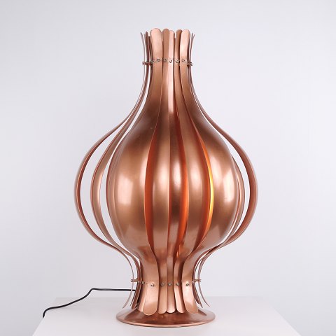 Onion Copper Table Lamp by Verner Panton, 1970s