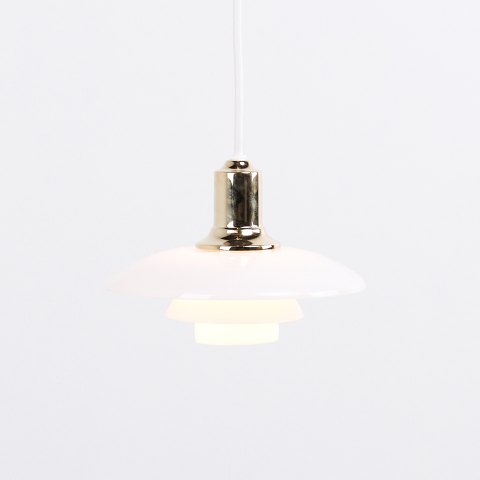 Poul Henningsen Pendant Lamp Model PH 2/1 in Brass for Louis Poulsen