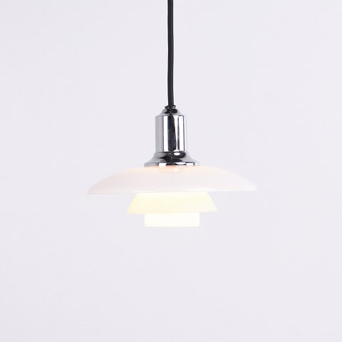 Poul Henningsen Pendant Lamp Model PH 2/1 in Chrome for Louis Poulsen