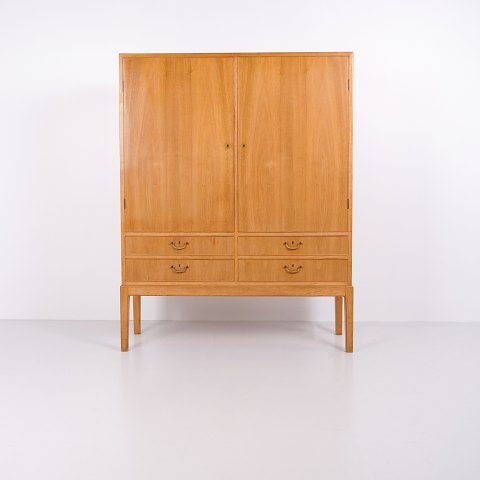Sideboard Cabinet in Light Walnut by Ole Wanscher for A.J. Iversen, 1940s