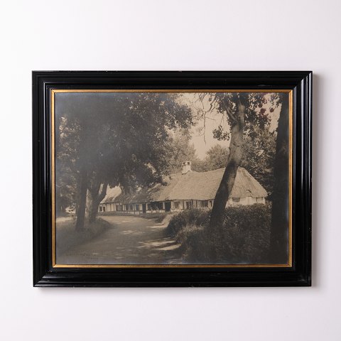 Print Depicting a Farm in Viborg after a Photograph by Carl Joh. Zacho from the 1940s