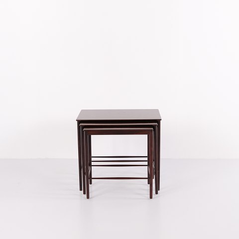 Nest of Tables Mahogany Kaj Winding P. Jeppesens Møbelfabrik 1960s