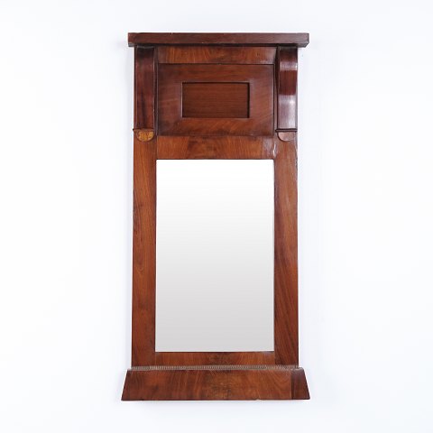 Mahogany Mirror with Decorative Details 1880s
