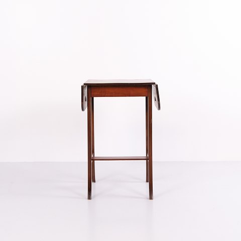 Mahogany Drop-Leaf Side Table Danish Design 1920s