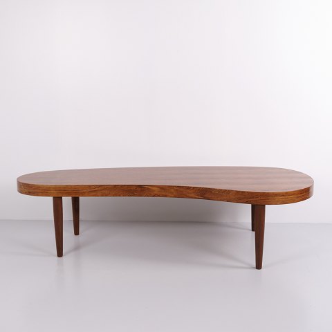 Axel Stensen Model PD 81 Rosewood Coffee Table for Povl Dinesen Denmark 1960s