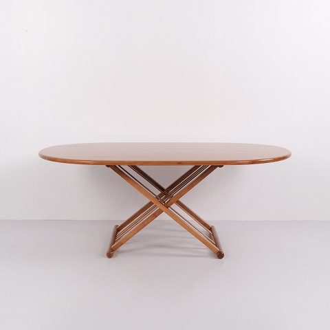 Andreas Hansen Safari coffee table in solid light wood for Haslev Møbelsnedkeri