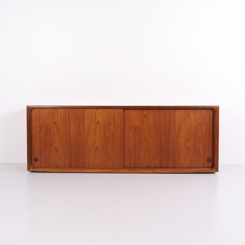 Edmund Jørgensen Teak Sideboard with Sliding Doors, 1960s