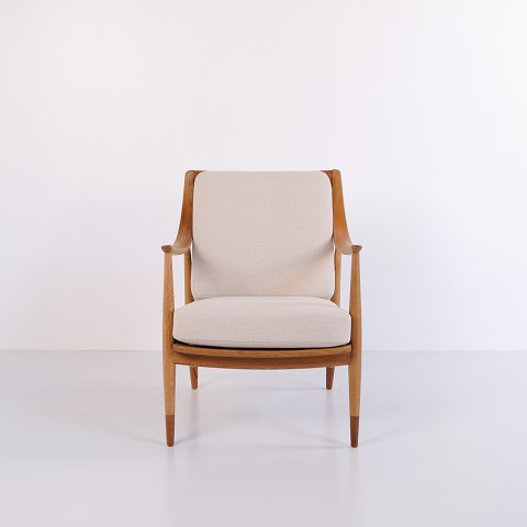 Peter Hvidt & Mølgaard FD 135 Oak and Teak Armchair by France & Daverkosen, 1950s