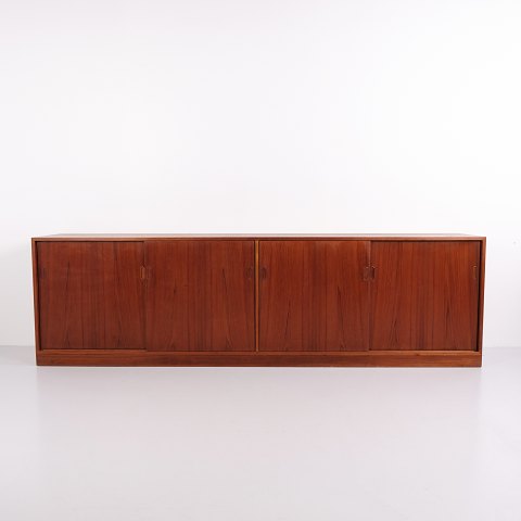 Long Low Teak Sideboard Mid Century Modern from the 1960s