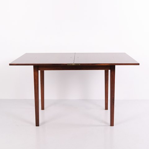 Ejner Larsen Rosewood Games Table with Folding and Rotating Top from the 1950s
