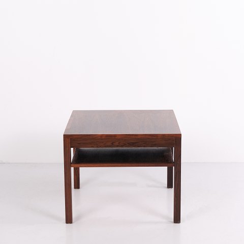 Rosewood Side Table / Coffee Table with Shelf from the 1960s