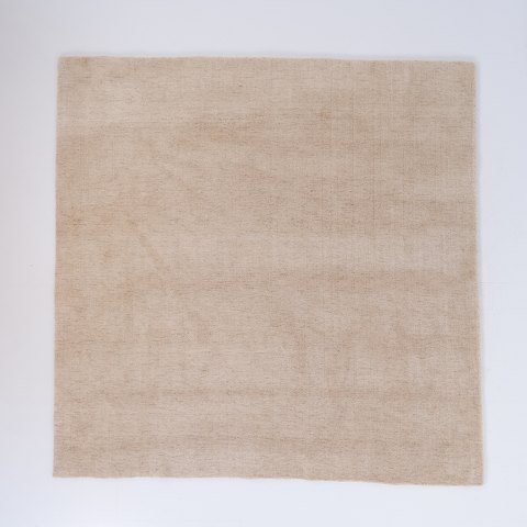 Square Natural Coloured Rug in Light Beige Tones 220 x 220 cm