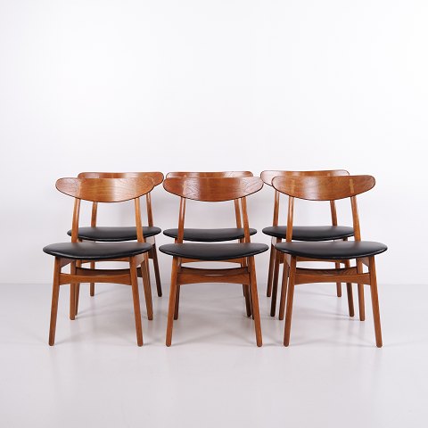 Hans J. Wegner Set of 6 CH30 Dining Chairs for Carl Hansen & Søn 1950s–60s