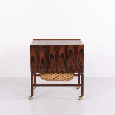 Erling Torvits Rosewood Sewing Table / Bar Table Danish Design from the 1960s