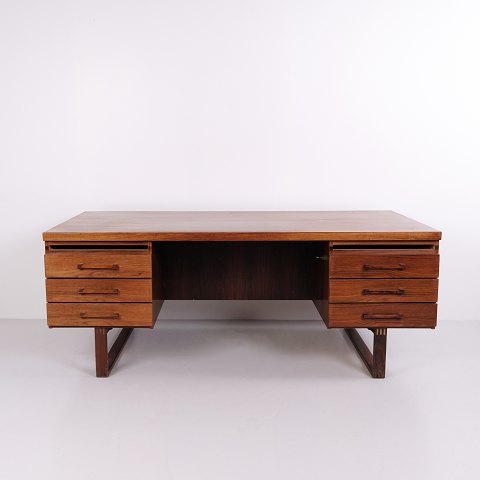 Danish Executive Desk by Henning Jensen & Torben Valeur for Dyrlund 1950s