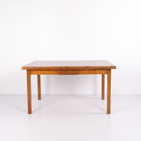 Danish Walnut Extension Dining Table by Cabinetmaker from the 1940s