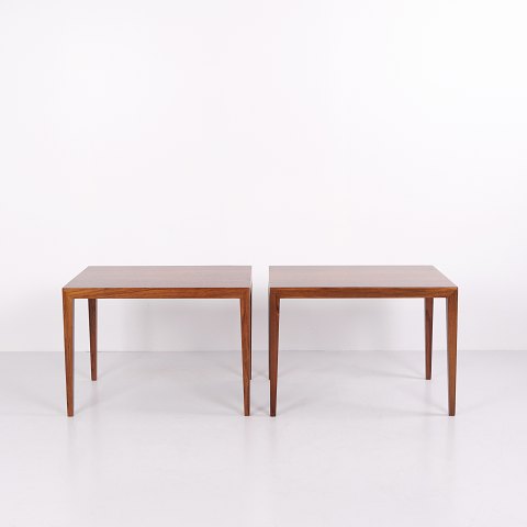 Pair of Severin Hansen Model 152 Rosewood Side Tables for Haslev Møbelsnedkeri 1960s