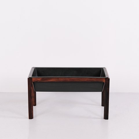 Aksel Kjersgaard Rosewood Planter with Black Insert 1960s