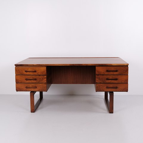 Henning Jensen & Torben Valeur Freestanding Desk for Dyrlund by Schou Andersen Møbelfabrik 1950s