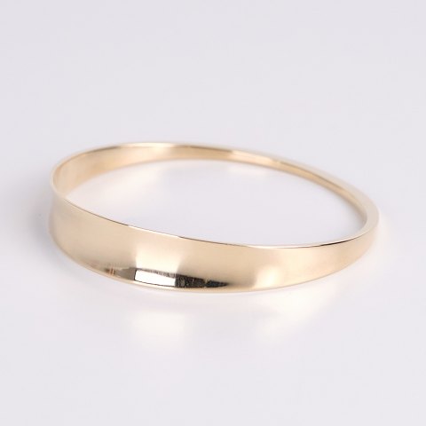 Hans Hansen Bangle 14 Karat Gold