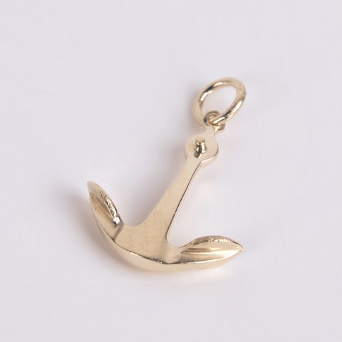 Ole Lynggaard Anchor Pendant 14 Karat Gold