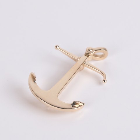 Ole Lynggaard Anchor Pendant 14 Karat Gold