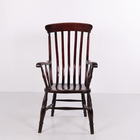 English Windsor Armchair with High Slatted Back circa 1880–1910