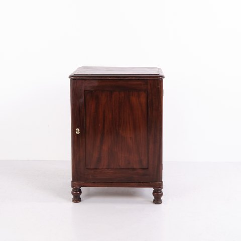 Small Antique Mahogany Cabinet with Panelled Door 19th Century