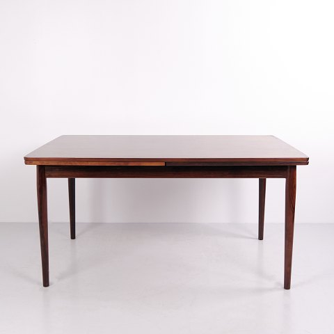 Large Vintage Danish Modern Rosewood Extendable Dining Table 149/295 cm 1960s
