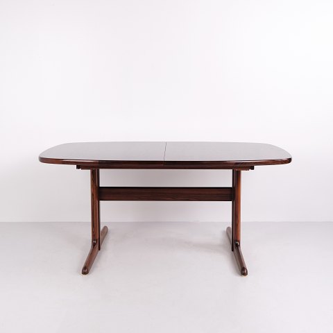 Skovby Oval Extendable Rosewood Dining Table Danish Design 1960s